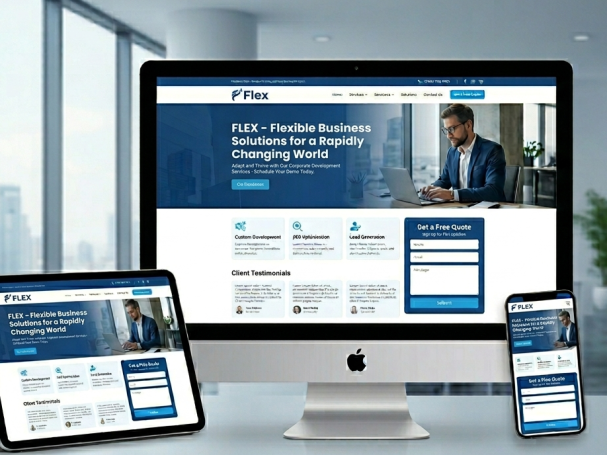 corporate business website portfolio