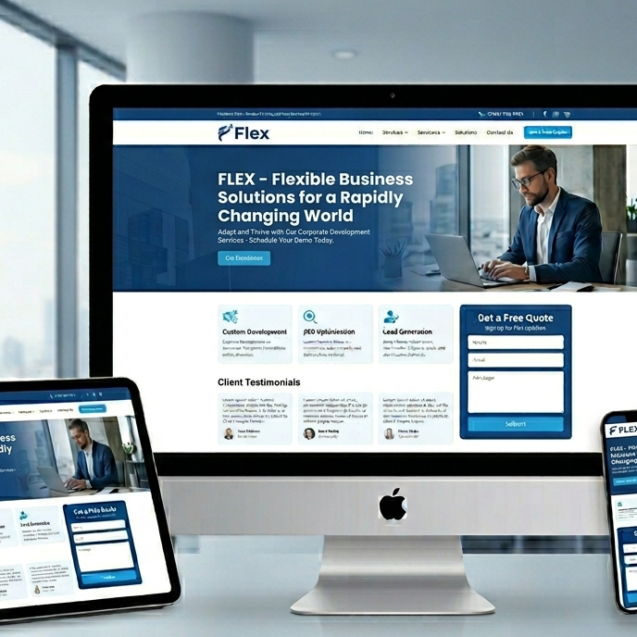 corporate business website portfolio