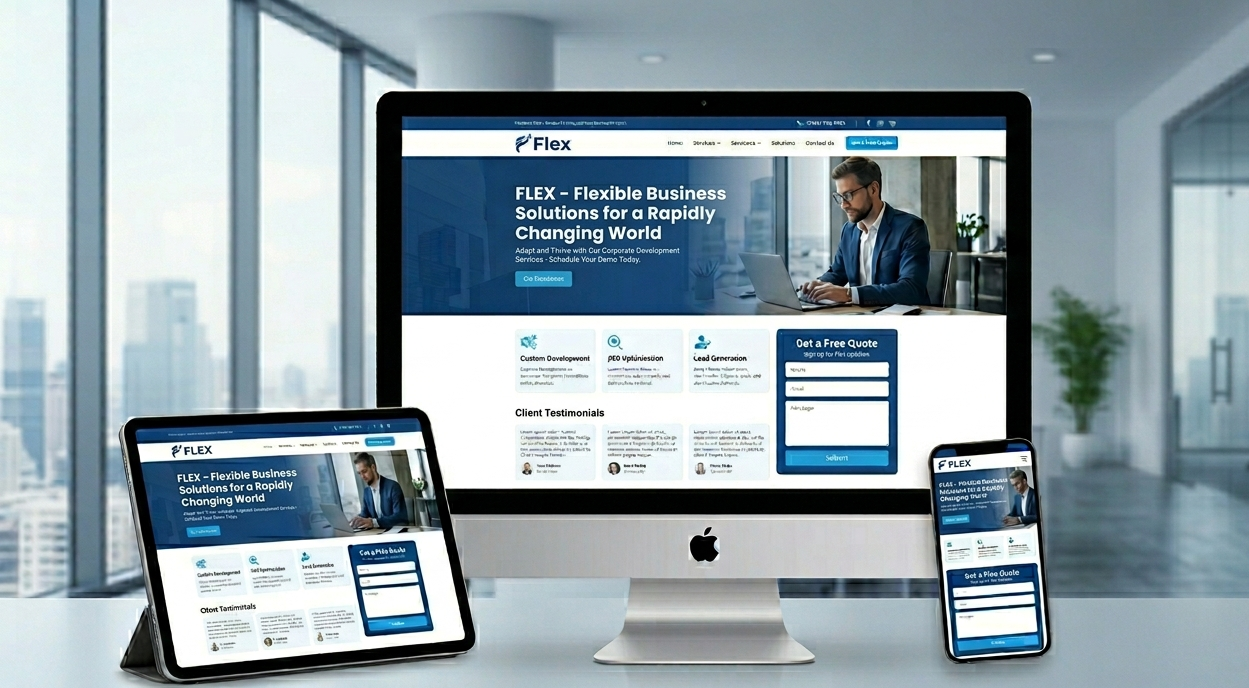 corporate business website portfolio