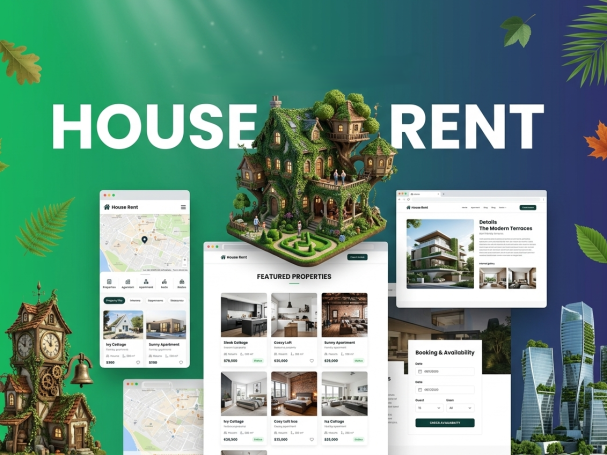 portfolio house rent website