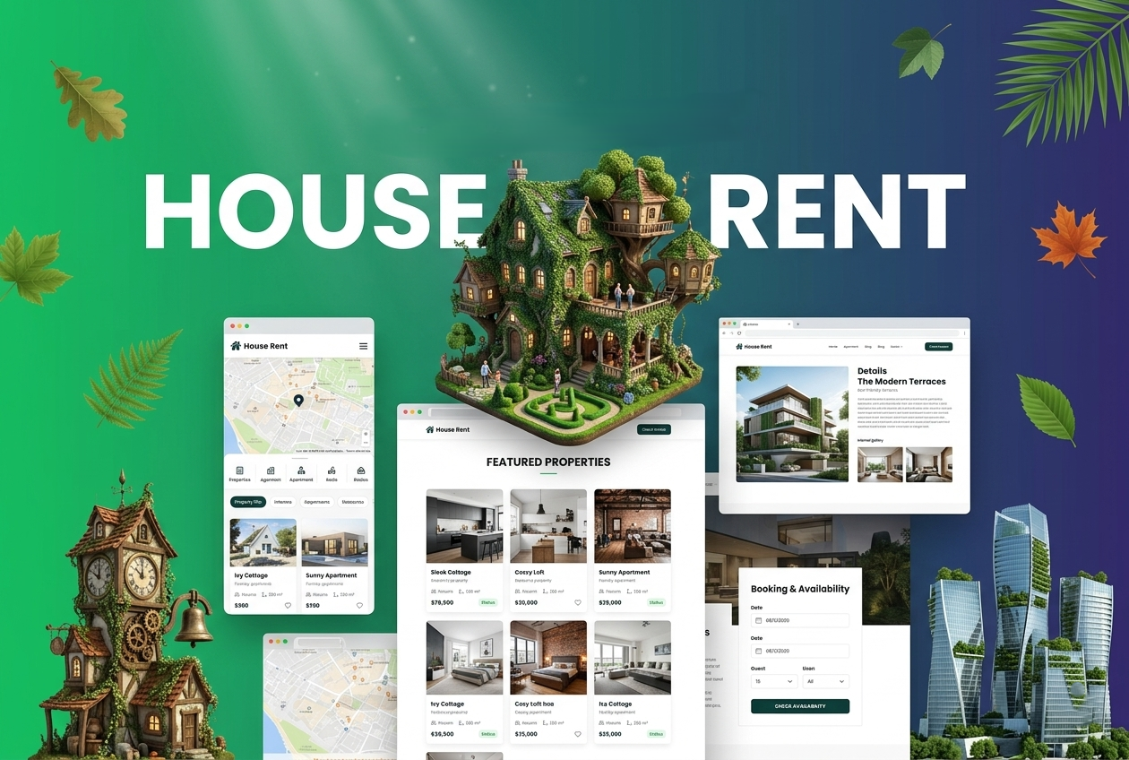 portfolio house rent website